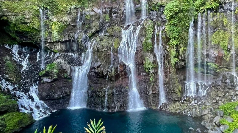 Photo de la cascade Grand Galet à la Réunion