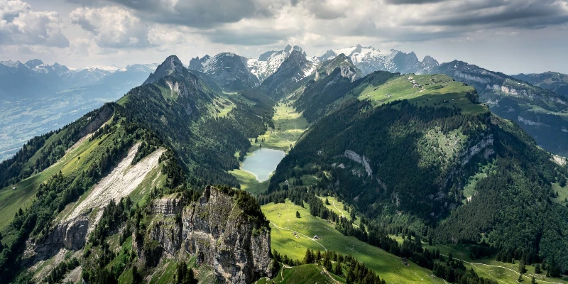 Lac Et Montagnes Suisses